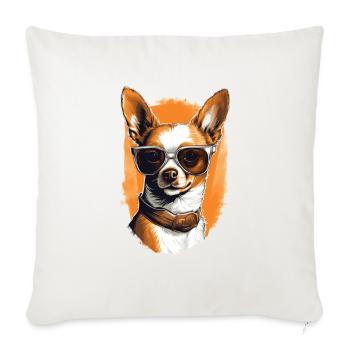 Cool Chihuahua - Housse de coussin décorative 45 x 45 cm - blanc nature - Devant