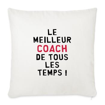 Le meilleur Coach de tous les temps ! - Housse de coussin décorative 45 x 45 cm - blanc nature - Devant