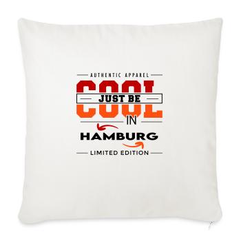 Hamburg Meine Stadt Cool I Love Reise Tour - Sofakissenbezug 45 x 45 cm - Naturweiß  - Vorne