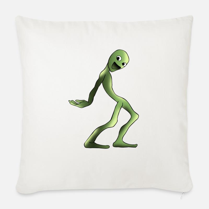 Cosita Alien Dance Frog Danse cadeau - Housse de coussin décorative 45 x 45 cm - blanc nature