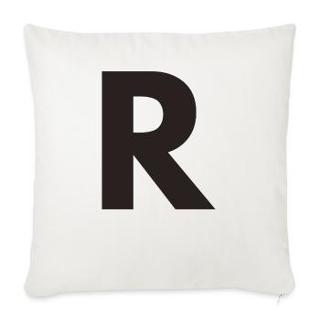 R - Sofa pillowcase 17,3'' x 17,3'' (45 x 45 cm) - natural white - Front