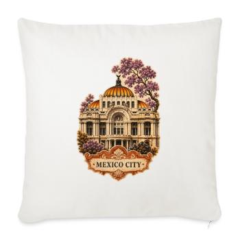 Mexico City Bellas Artes Art - Sofakissenbezug 45 x 45 cm - Naturweiß  - Vorne