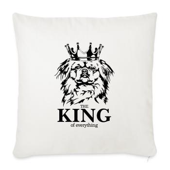 Pékinois Roi de tout Dire Chiens Wilsigns - Housse de coussin décorative 45 x 45 cm - blanc nature - Devant