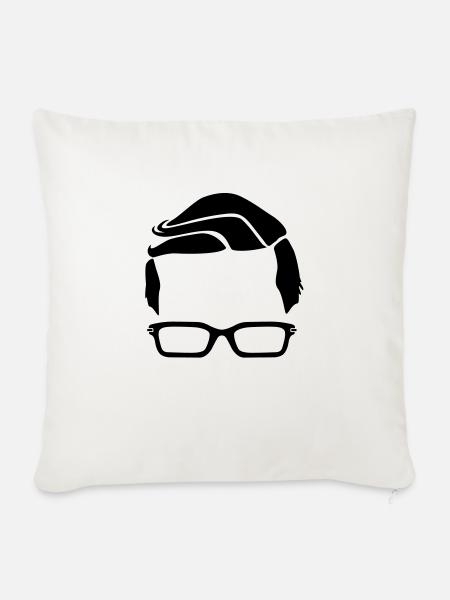 Hipster - Sofakissenbezug 45 x 45 cm - Naturweiß