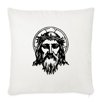 Jesus Christus - Sofakissenbezug 45 x 45 cm - Naturweiß  - Vorne