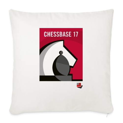CHESSBASE 17 - Schach, Läufer, Springer - Sofa pillowcase 17,3'' x 17,3'' (45 x 45 cm)