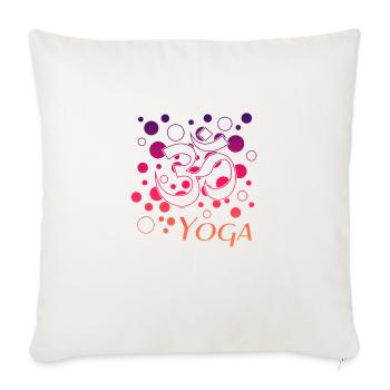 Yoga - Sofakissenbezug 45 x 45 cm - Naturweiß  - Vorne