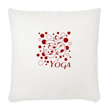 Yoga yoga - Sofakissenbezug 45 x 45 cm - Naturweiß  - Vorne