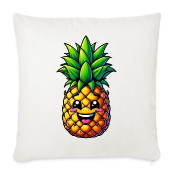 Pineapple - Sofa pillowcase 17,3'' x 17,3'' (45 x 45 cm) - natural white - Front