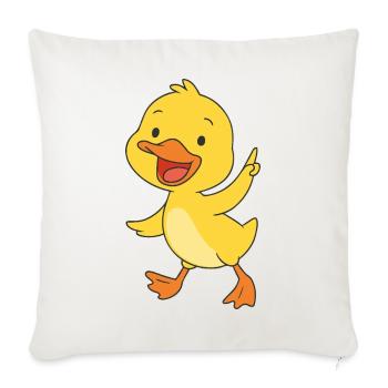 Happy Chick Parade - Housse de coussin décorative 45 x 45 cm - blanc nature - Devant