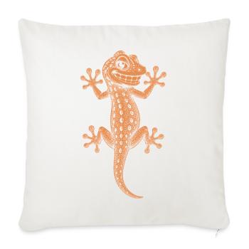 Gecko - Sofakissenbezug 45 x 45 cm - Naturweiß  - Vorne