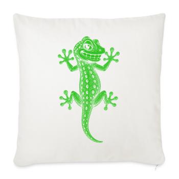 Gecko - Sofakissenbezug 45 x 45 cm - Naturweiß  - Vorne