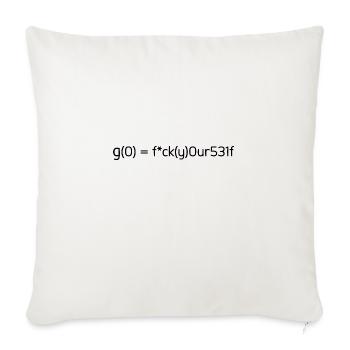 Mathe lustig witzig Formel Geschenkidee - Sofakissenbezug 45 x 45 cm - Naturweiß  - Vorne