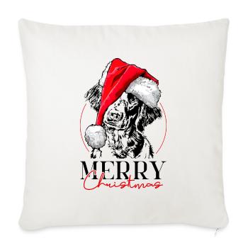 GROSSER MÜNSTERLÄNDER Joyeux Noël Wilsigns - Housse de coussin décorative 45 x 45 cm - blanc nature - Devant