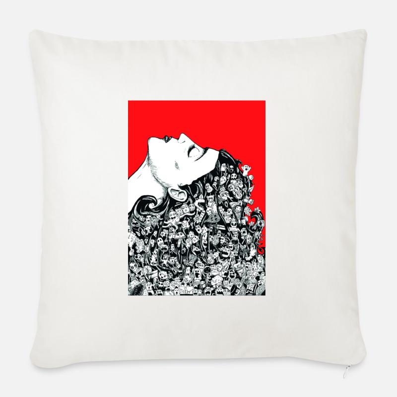 Mutters Geschenk - Sofakissenbezug 45 x 45 cm - Naturweiß