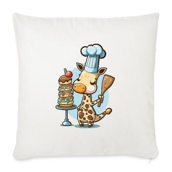 Cuisson à la commande - Housse de coussin décorative 45 x 45 cm - blanc nature - Devant