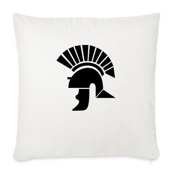 centurion_helmet - Sofa pillowcase 17,3'' x 17,3'' (45 x 45 cm) - natural white - Front