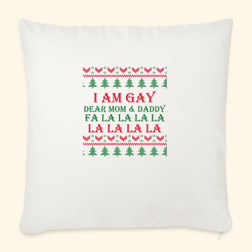 Gay Christmas sweater r+g - Poszewka na poduszkę 45 x 45 cm