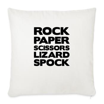 RockPaper - Sofa pillowcase 17,3'' x 17,3'' (45 x 45 cm) - natural white - Front