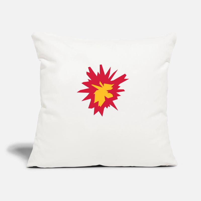 fire flame hot tnt dynamite explode explosi Sofa pillowcase 17,3'' x 17,3'' (45 x 45 cm)