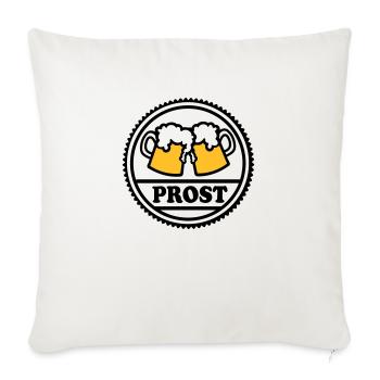Bière - Housse de coussin décorative 45 x 45 cm - blanc nature - Devant