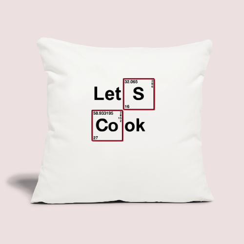 let's cook in Periodensystem - Sofakissenbezug 44 x 44 cm