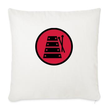Xylophone - Xylophon - Music - Musik - Musique - Sofa pillowcase 17,3'' x 17,3'' (45 x 45 cm) - natural white - Front