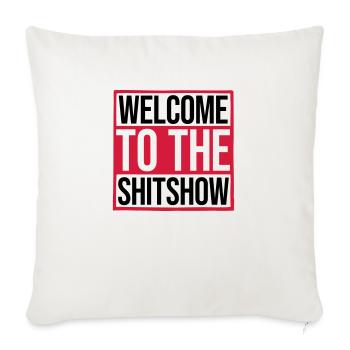 Drôle de dire Shitshow - Housse de coussin décorative 45 x 45 cm - blanc nature - Devant