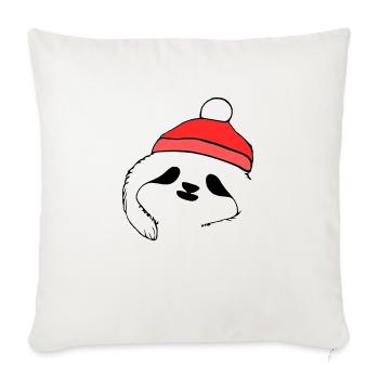 Sloth Christmas Cute Sloth Vector 2 - Sofa pillowcase 17,3'' x 17,3'' (45 x 45 cm) - natural white - Front