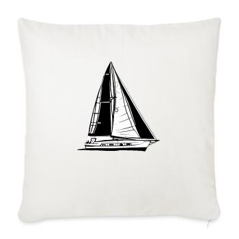 Sailing Sailing Sailboat Sailing Ship Sailor - Sofa pillowcase 17,3'' x 17,3'' (45 x 45 cm) - natural white - Front