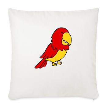 parrot - Sofa pillowcase 17,3'' x 17,3'' (45 x 45 cm) - natural white - Front