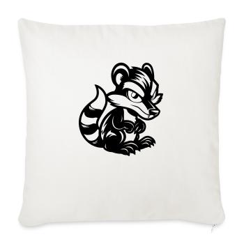 Skunk Comic - Sofa pillowcase 17,3'' x 17,3'' (45 x 45 cm) - natural white - Front