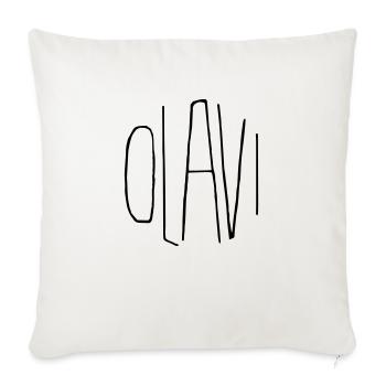 Olavi - Housse de coussin décorative 45 x 45 cm - blanc nature - Devant
