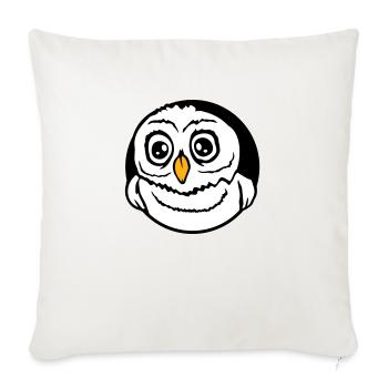 Owl Bird Eagle Owl Night Bird Barn Owl Owl Comic - Sofa pillowcase 17,3'' x 17,3'' (45 x 45 cm) - natural white - Front