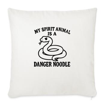 Serpent Animal - Housse de coussin décorative 45 x 45 cm - blanc nature - Devant