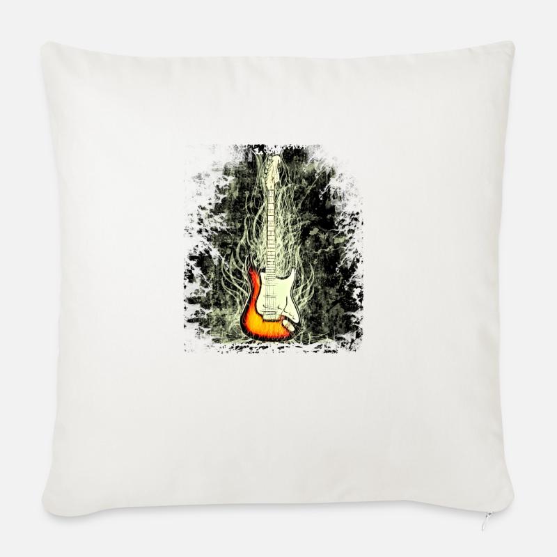 guitar - Sofakissenbezug 45 x 45 cm - Naturweiß 