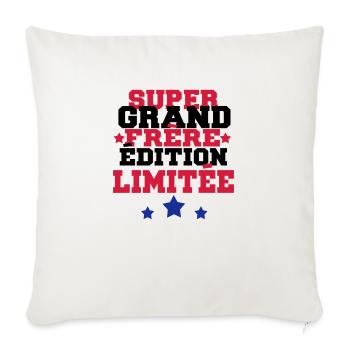 super grand frère édition limitée - Housse de coussin décorative 45 x 45 cm - blanc nature - Devant