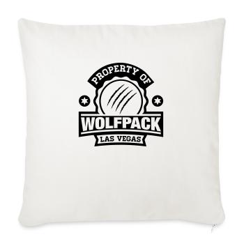 property_of_wolfpack_1_f1 - Housse de coussin décorative 45 x 45 cm - blanc nature - Devant