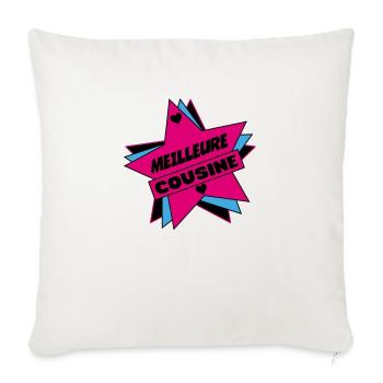 BEST COUSIN - Sofa pillowcase 17,3'' x 17,3'' (45 x 45 cm) - natural white - Front