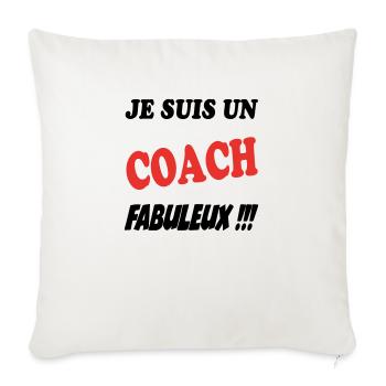 Coach - Housse de coussin décorative 45 x 45 cm - blanc nature - Devant