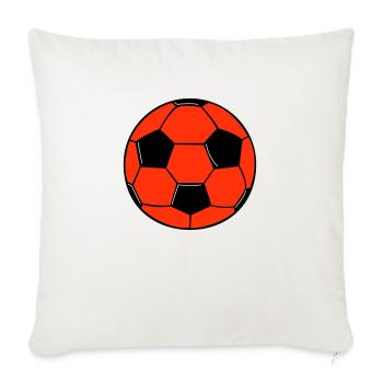 Football - Housse de coussin décorative 45 x 45 cm - blanc nature - Devant