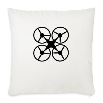 Drohne - Sofakissenbezug 45 x 45 cm - Naturweiß  - Vorne