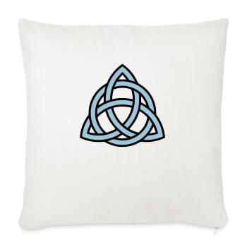 triquetra - Housse de coussin décorative 45 x 45 cm - blanc nature - Devant