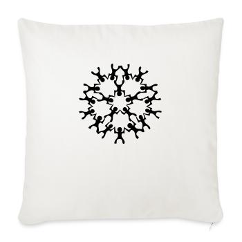 vol_relatif_inca - Housse de coussin décorative 45 x 45 cm - blanc nature - Devant