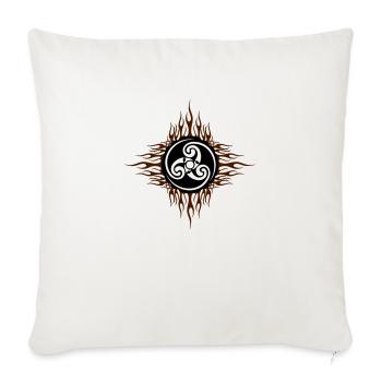 Breizh flaming - Housse de coussin décorative 45 x 45 cm - blanc nature - Devant
