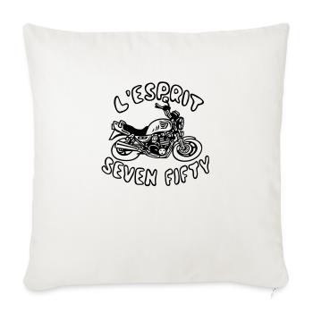 L'esprit Seven Fifty - Housse de coussin décorative 45 x 45 cm - blanc nature - Devant