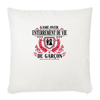Enterrement de vie de garçon - Game Over - Sofakissenbezug 45 x 45 cm - Naturweiß  - Vorne