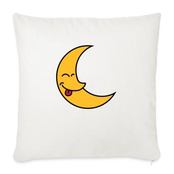 Funny Moon - Housse de coussin décorative 45 x 45 cm - blanc nature - Devant