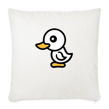 chick chicken baby bird little child sweet cute - Sofa pillowcase 17,3'' x 17,3'' (45 x 45 cm) - natural white - Front