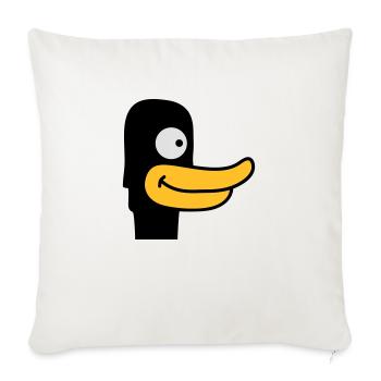 Duck Face - Housse de coussin décorative 45 x 45 cm - blanc nature - Devant
